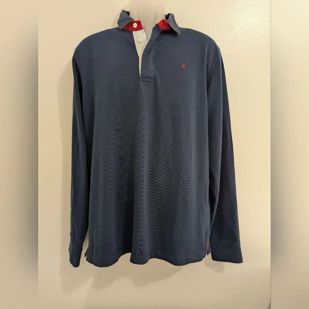 Serge Blanco Rugby Polo Blokecore Sporty Athleisure Preppy Academia Shirt L
